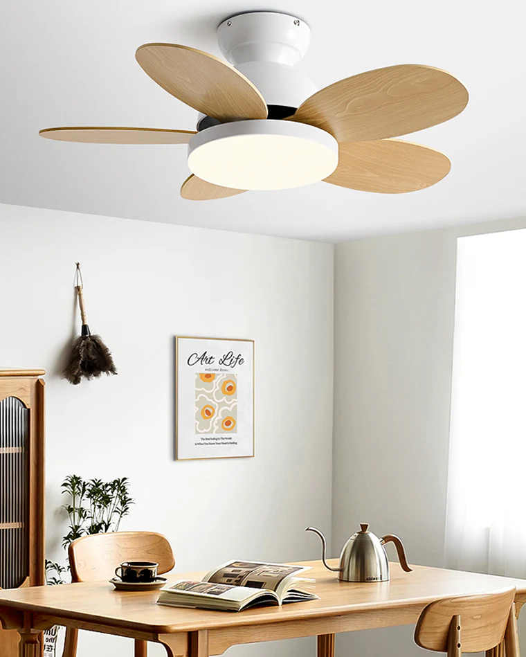 WOMO 36" Scandi Wood Ceiling Fan Lamp-WM5004 - Image 6