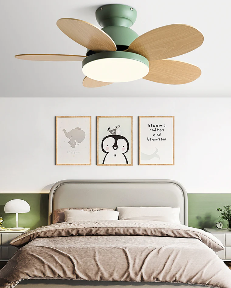 WOMO 36" Scandi Wood Ceiling Fan Lamp-WM5004 - Image 7