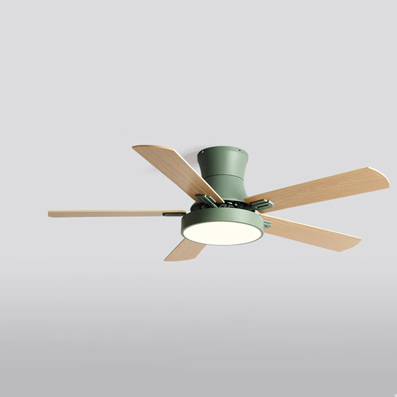 WOMO Low Profile Wood Ceiling Fan Lamp-WM5014 - Image 12