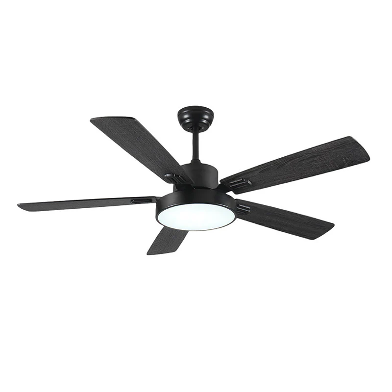 WOMO Minimal Black Ceiling Fan Lamp-WM5028 - Image 10