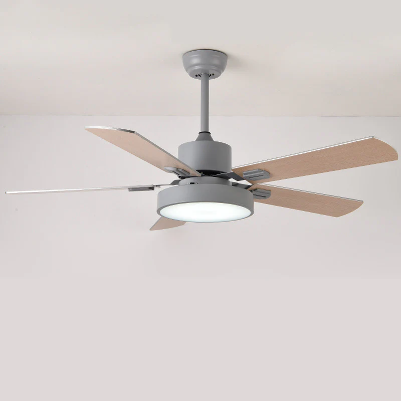 WOMO 5 Blade Modern Wood Ceiling Fan Lamp-WM5039 - Image 12