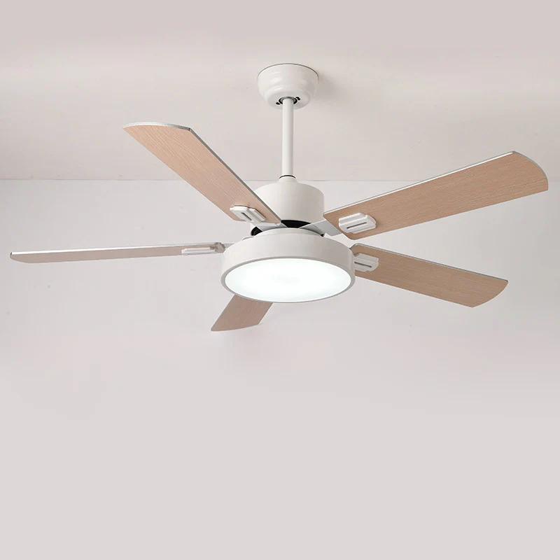 WOMO 5 Blade Modern Wood Ceiling Fan Lamp-WM5039 - Image 18
