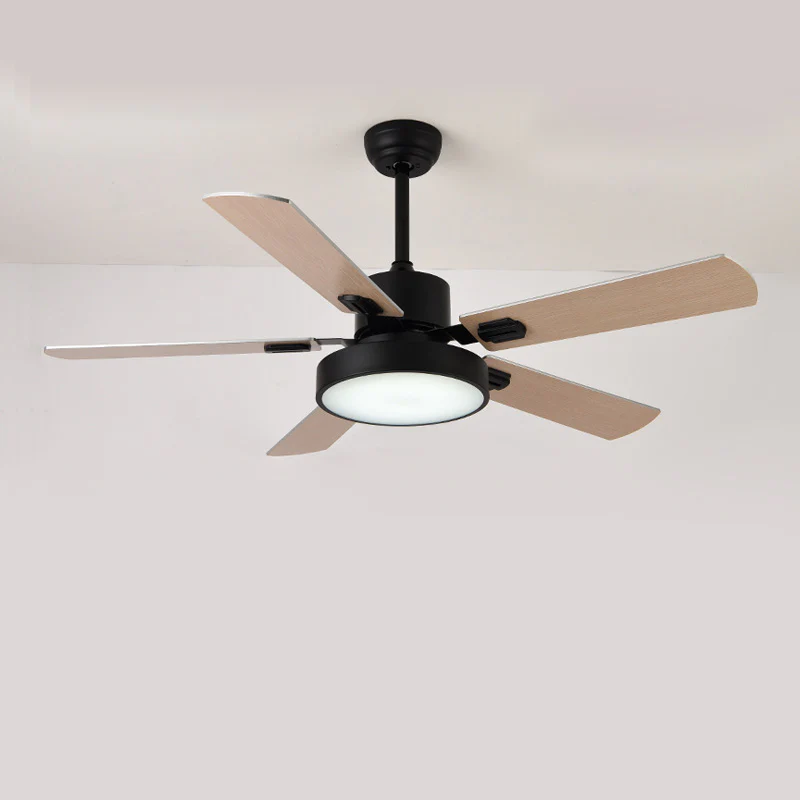 WOMO 5 Blade Modern Wood Ceiling Fan Lamp-WM5039 - Image 20