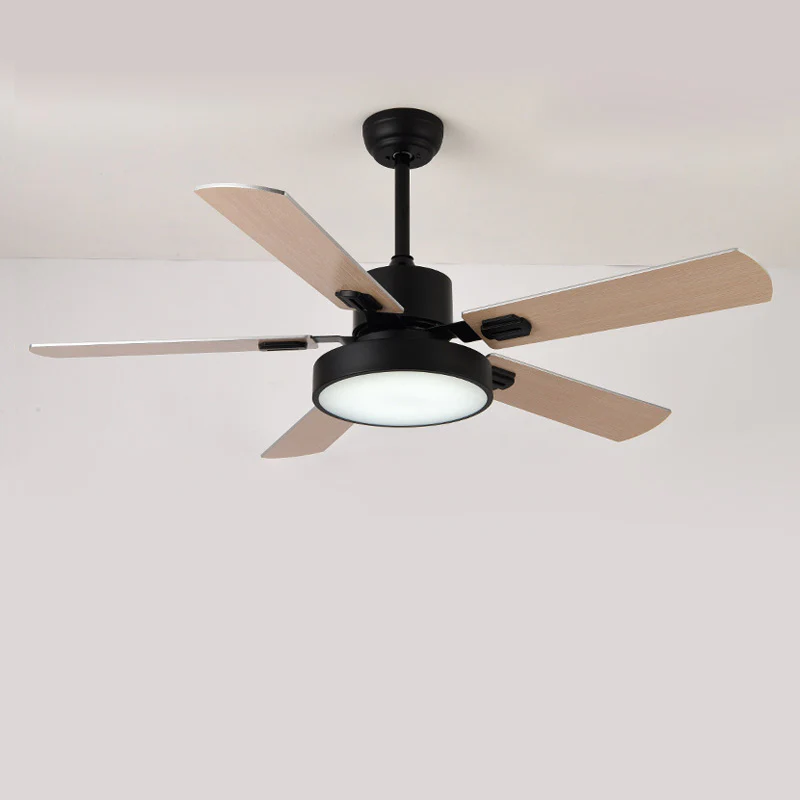 WOMO 5 Blade Modern Wood Ceiling Fan Lamp-WM5039 - Image 22