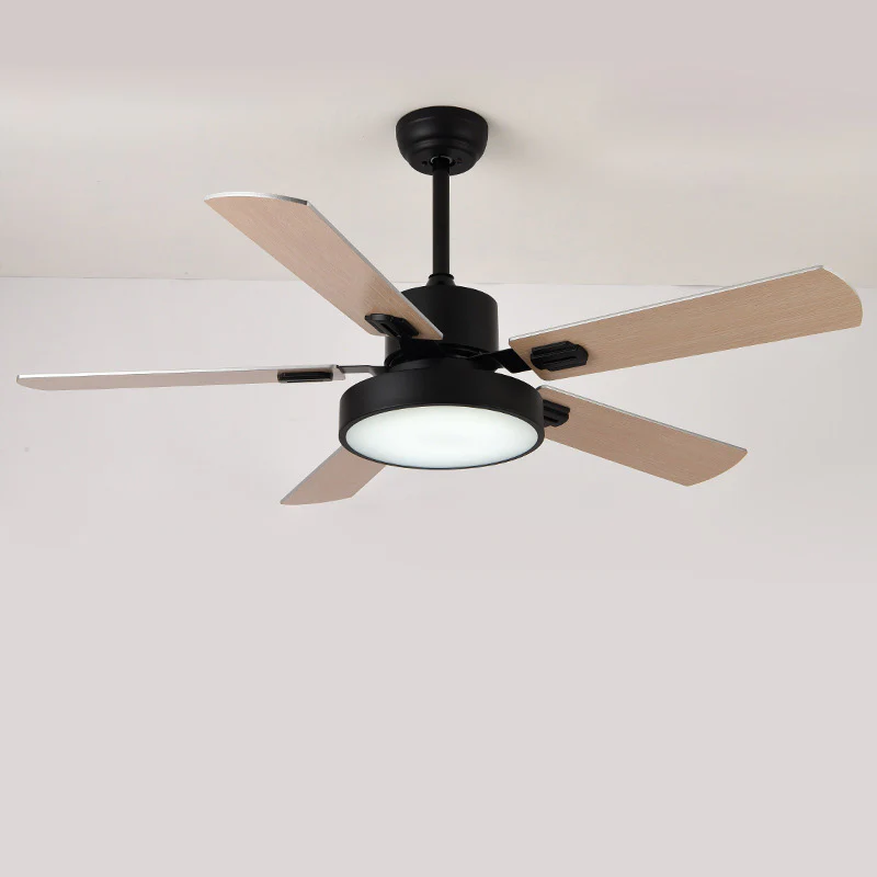 WOMO 5 Blade Modern Wood Ceiling Fan Lamp-WM5039 - Image 24