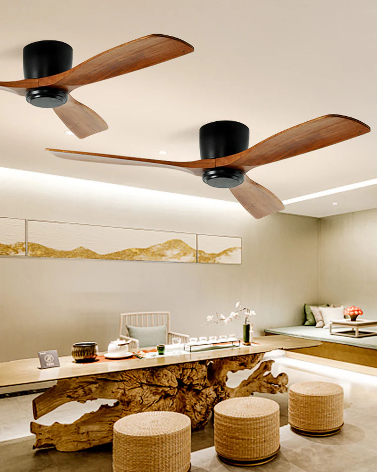 WOMO Large Low Profile Ceiling Fan Lamp-WM5052 - Image 7
