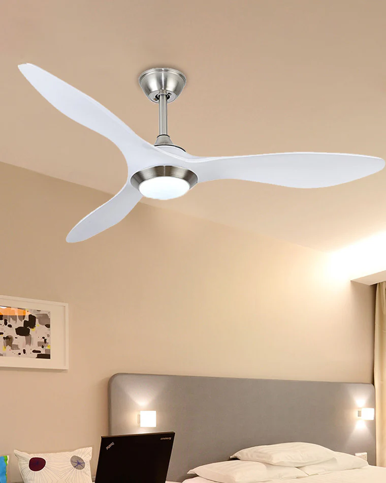 WOMO Coastal White Large Ceiling Fan Lamp-WM5055 - Image 10