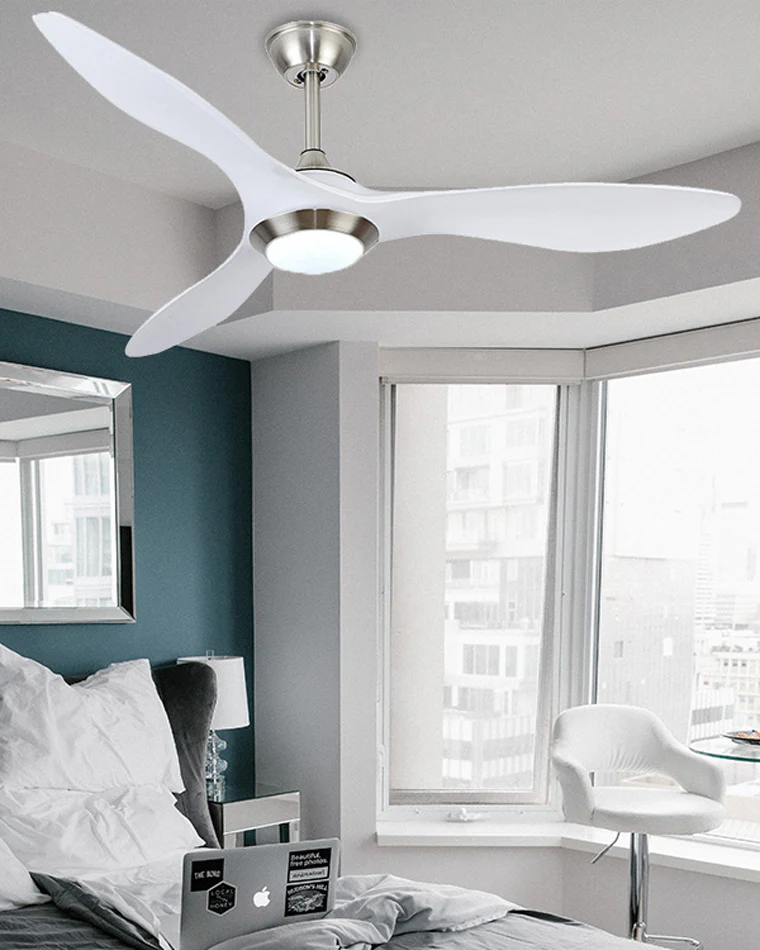 WOMO Coastal White Large Ceiling Fan Lamp-WM5055 - Image 12