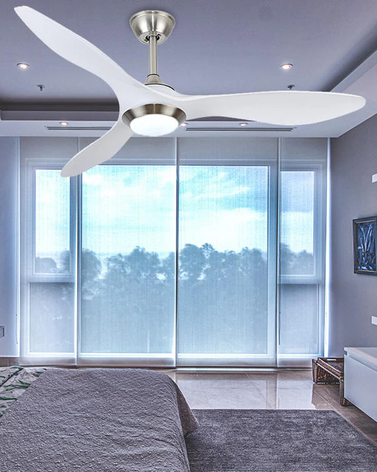 WOMO Coastal White Large Ceiling Fan Lamp-WM5055 - Image 4