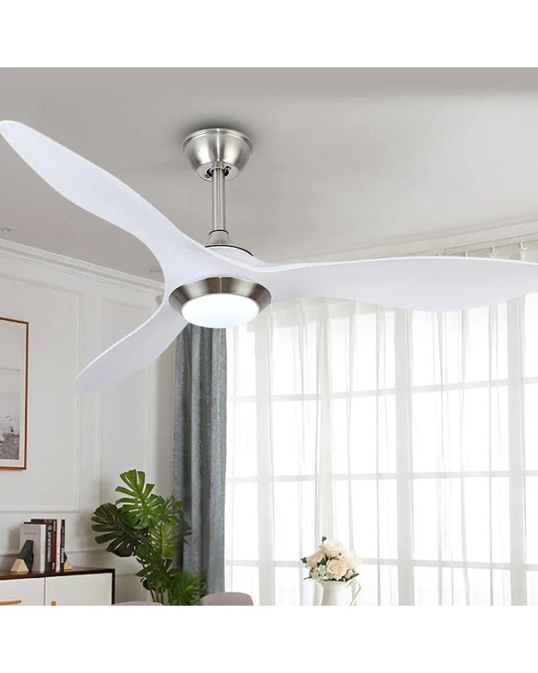 WOMO Coastal White Large Ceiling Fan Lamp-WM5055 - Image 5
