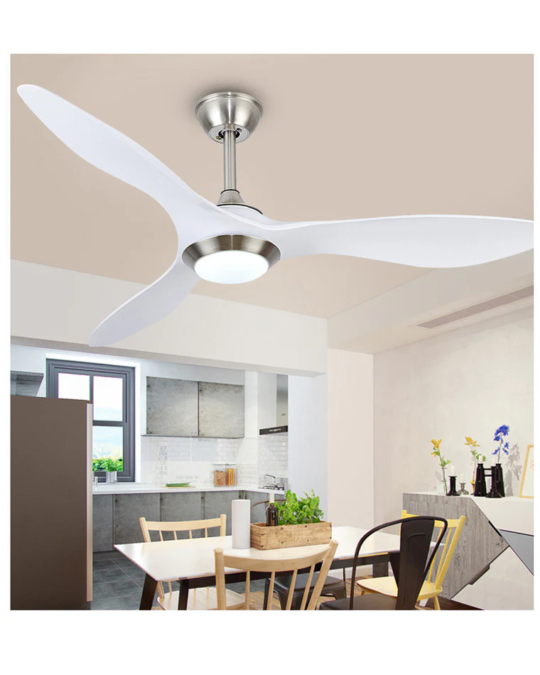 WOMO Coastal White Large Ceiling Fan Lamp-WM5055 - Image 6