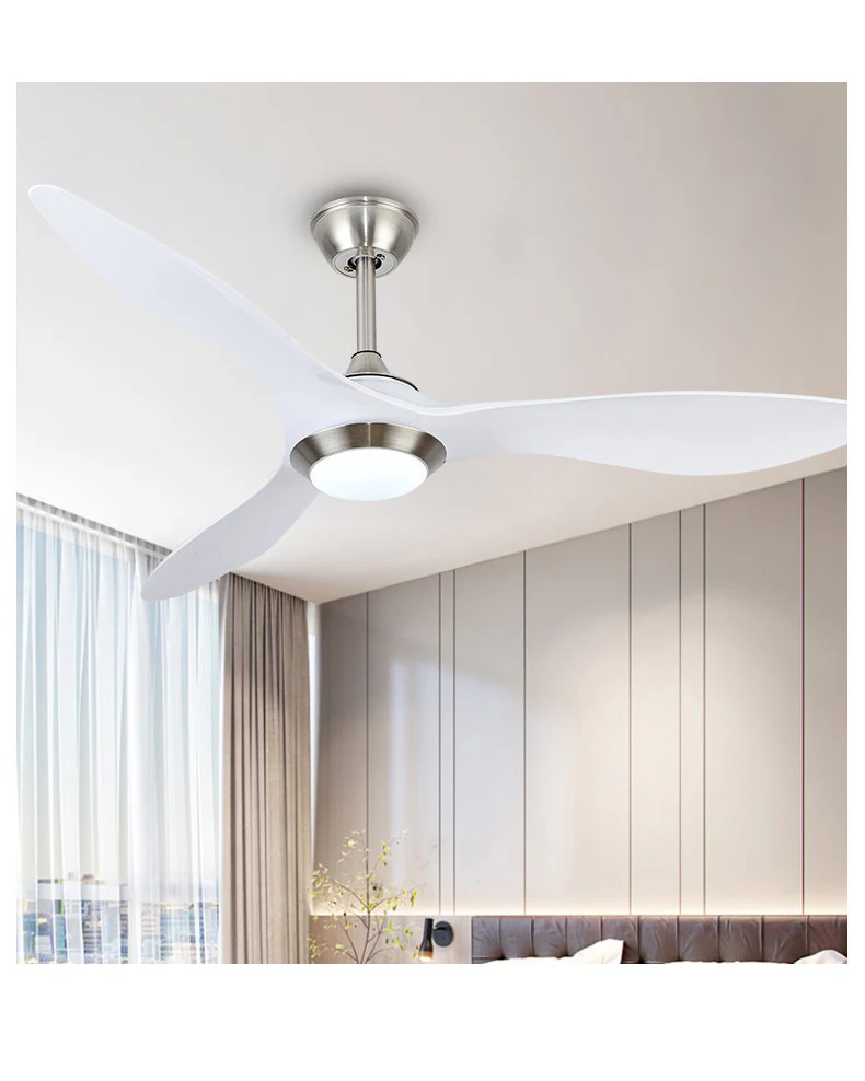 WOMO Coastal White Large Ceiling Fan Lamp-WM5055 - Image 8