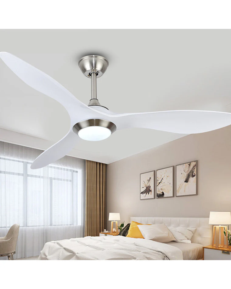 WOMO Coastal White Large Ceiling Fan Lamp-WM5055 - Image 9