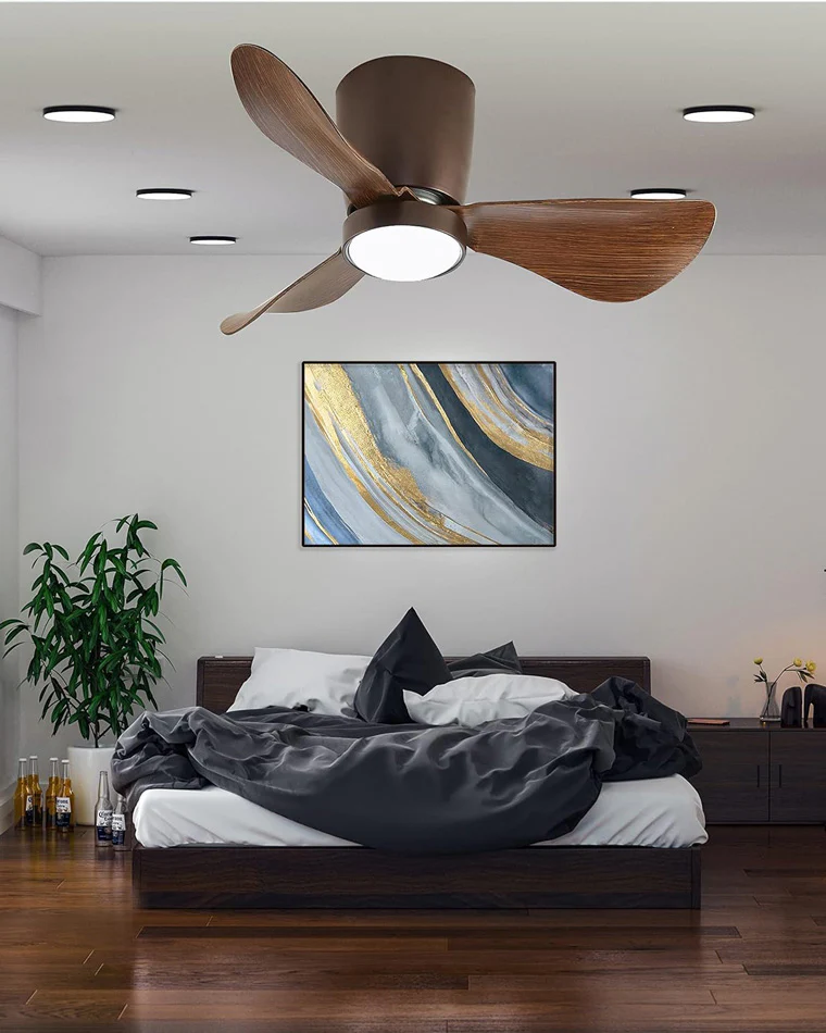 WOMO Low Profile Ceiling Fan Lamp-WM5056 - Image 3