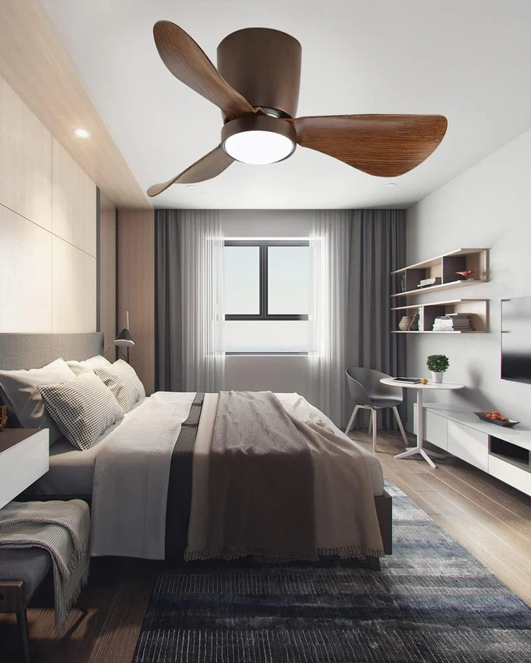 WOMO Low Profile Ceiling Fan Lamp-WM5056 - Image 8