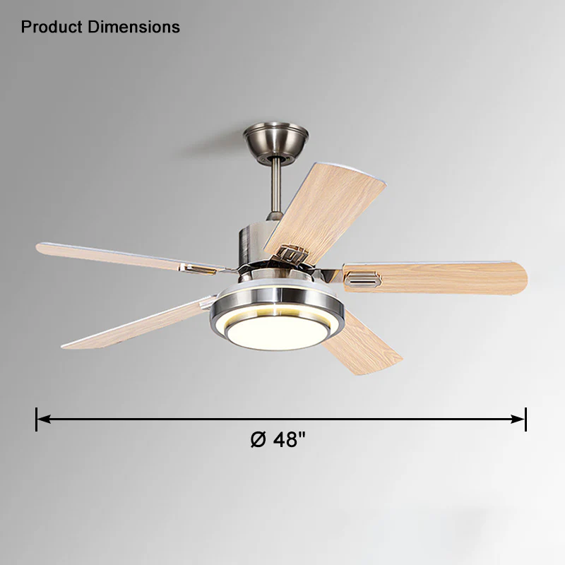 WOMO Stainless Steel Ceiling Fan Lamp-WM5057 - Image 13