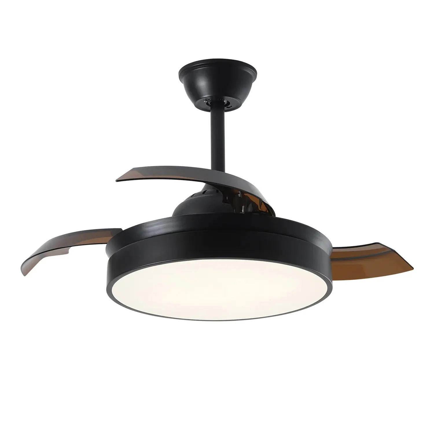 WOMO Black Retractable Ceiling Fan Lamp-WM5059 - Image 7