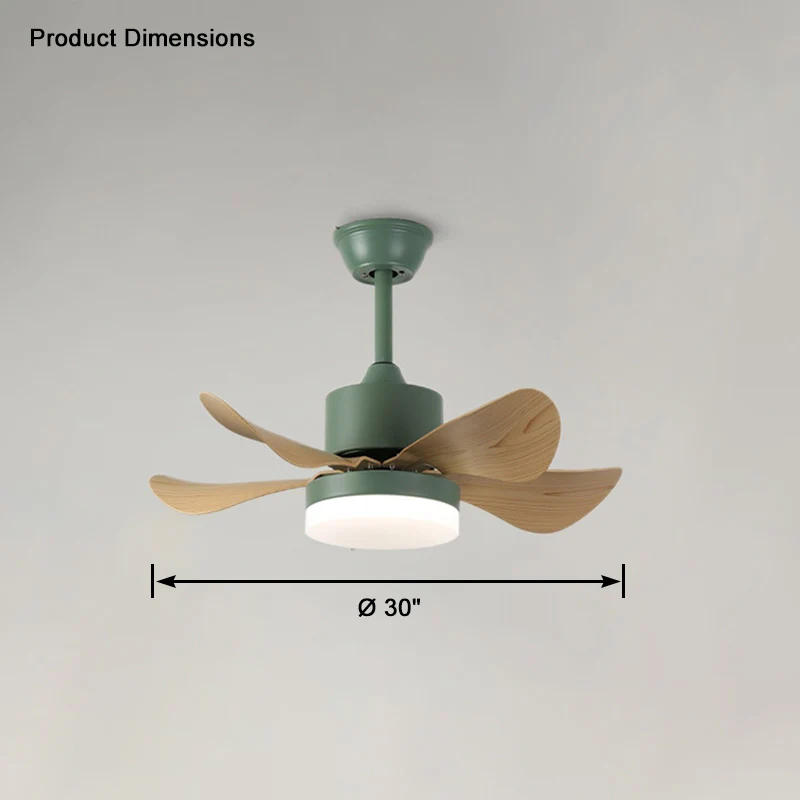 WOMO Small Ceiling Fan Lamp-WM5060 - Image 19