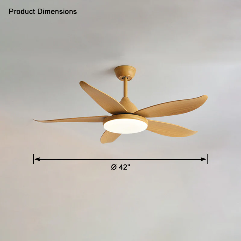 WOMO 5 Blade Contemporary Ceiling Fan Lamp-WM5061 - Image 10