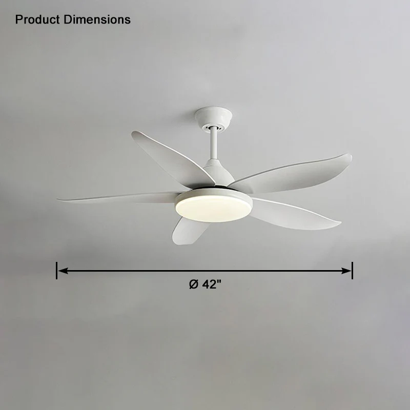 WOMO 5 Blade Contemporary Ceiling Fan Lamp-WM5061 - Image 14