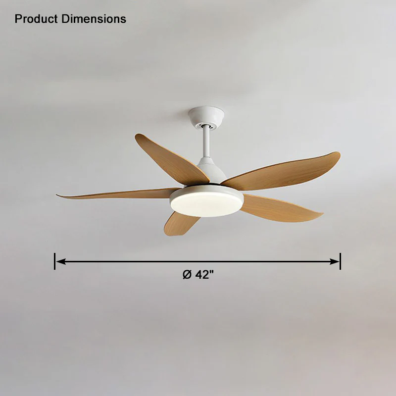 WOMO 5 Blade Contemporary Ceiling Fan Lamp-WM5061 - Image 18