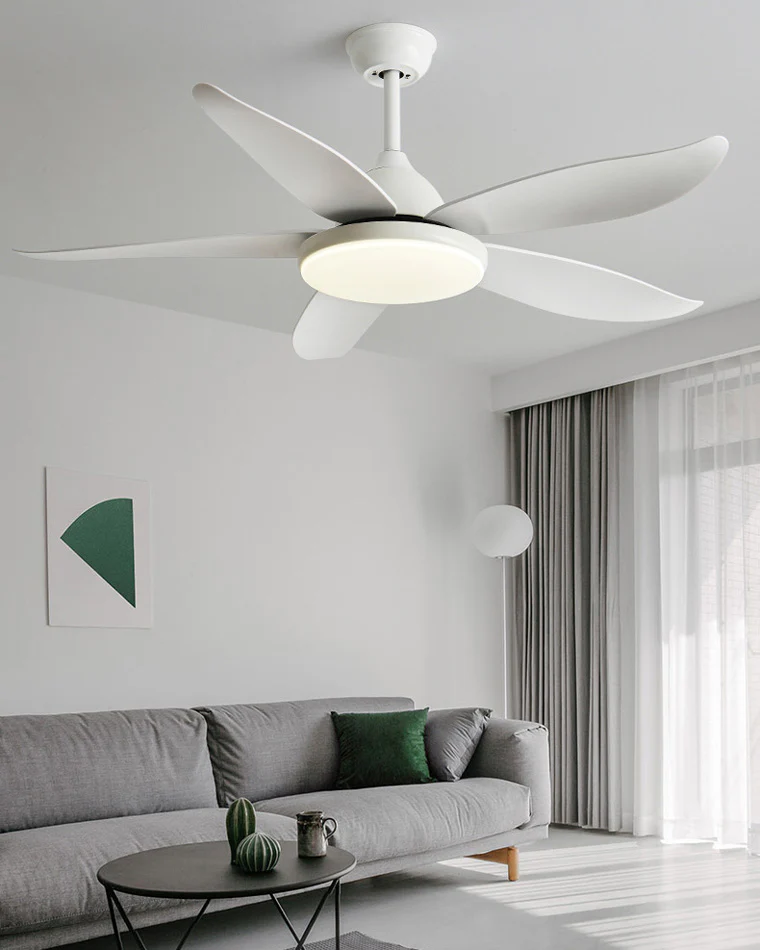 WOMO 5 Blade Contemporary Ceiling Fan Lamp-WM5061 - Image 2