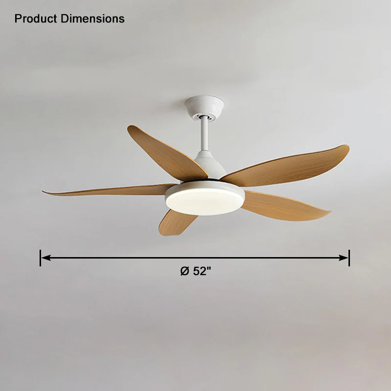 WOMO 5 Blade Contemporary Ceiling Fan Lamp-WM5061 - Image 20