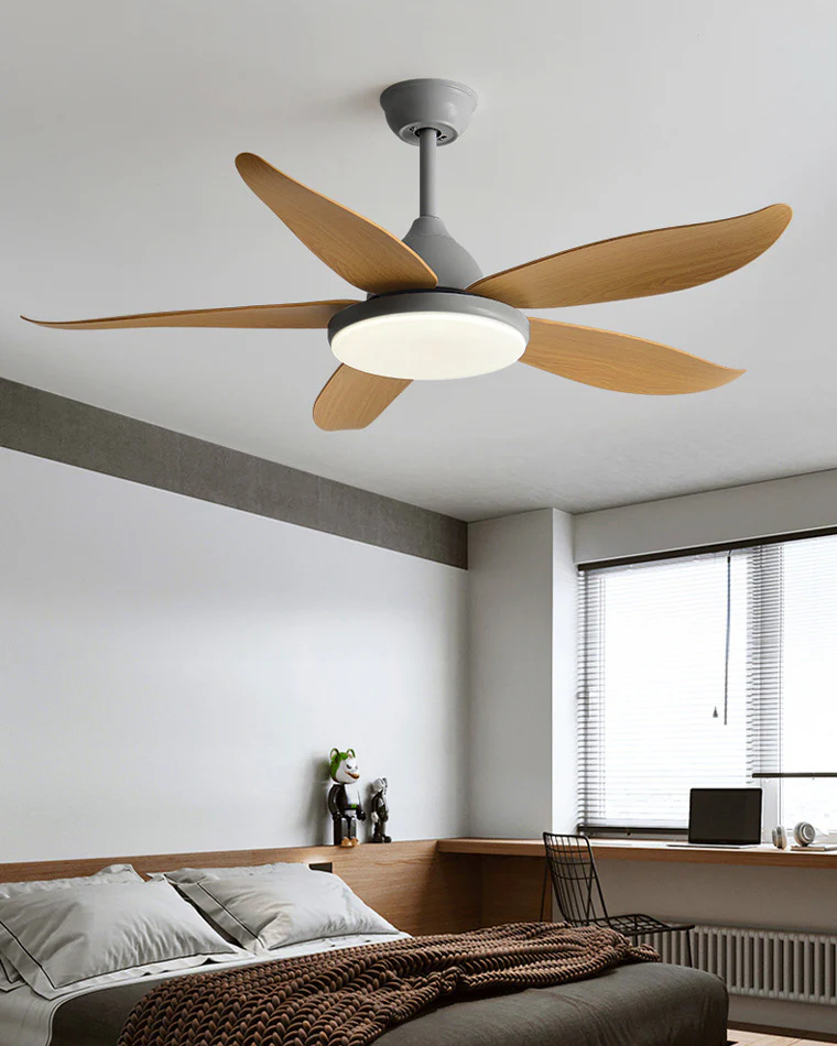 WOMO 5 Blade Contemporary Ceiling Fan Lamp-WM5061 - Image 3