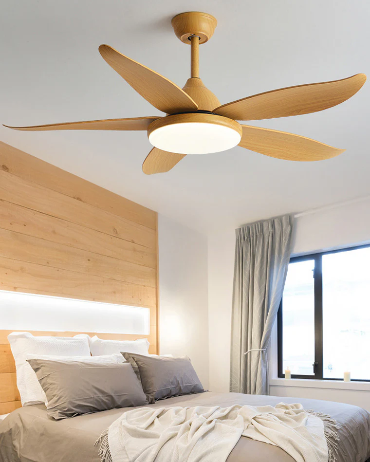 WOMO 5 Blade Contemporary Ceiling Fan Lamp-WM5061 - Image 4