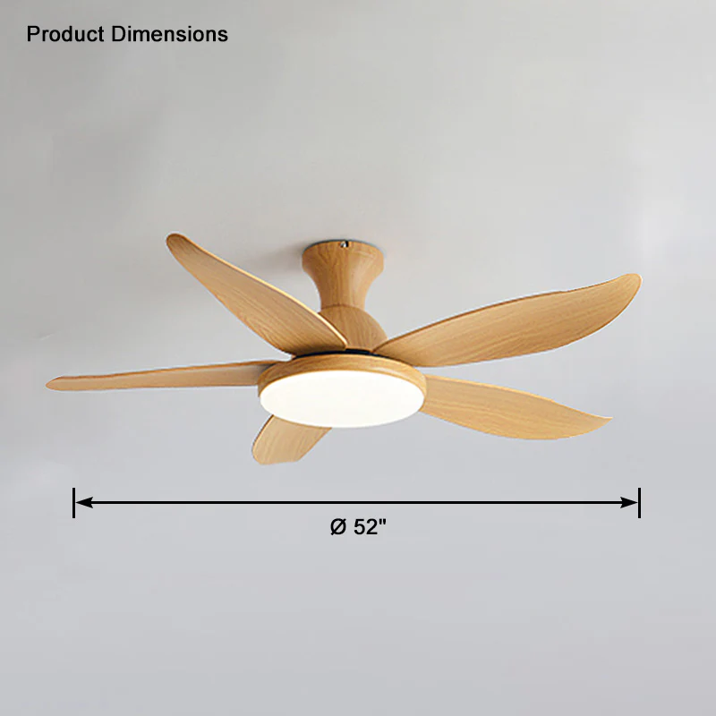 WOMO Low Profile Modern Ceiling Fan Lamp-WM5062 - Image 17