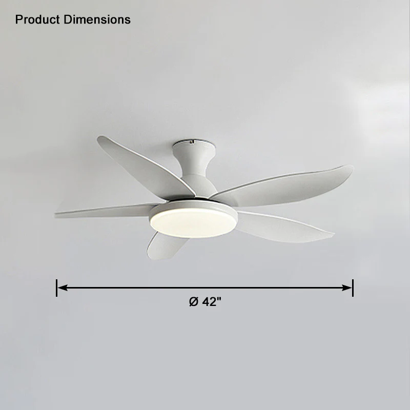 WOMO Low Profile Modern Ceiling Fan Lamp-WM5062 - Image 19