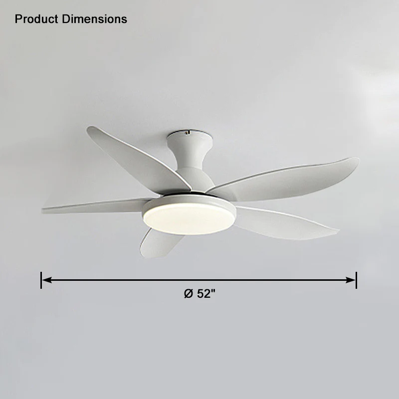 WOMO Low Profile Modern Ceiling Fan Lamp-WM5062 - Image 21