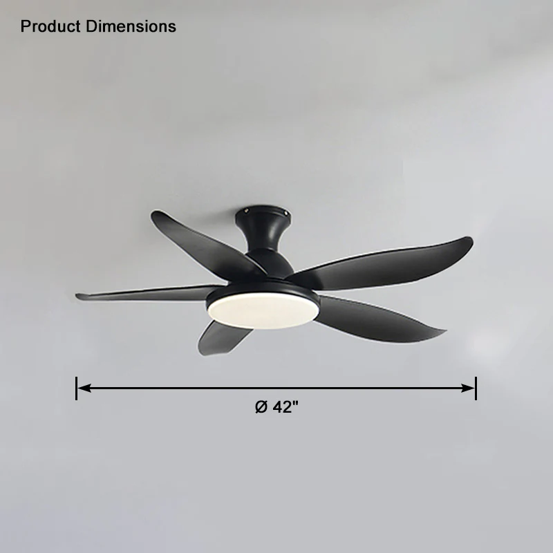 WOMO Low Profile Modern Ceiling Fan Lamp-WM5062 - Image 27