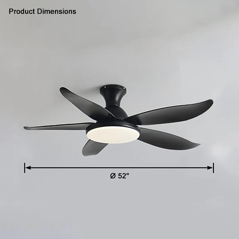 WOMO Low Profile Modern Ceiling Fan Lamp-WM5062 - Image 29