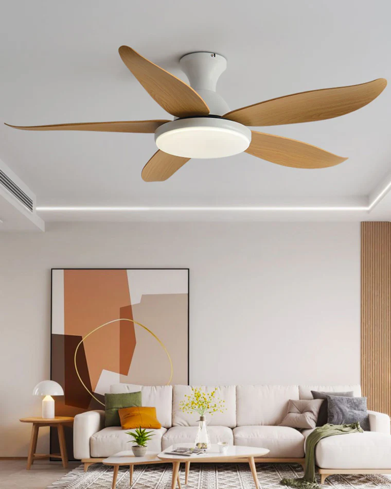 WOMO Low Profile Modern Ceiling Fan Lamp-WM5062 - Image 3