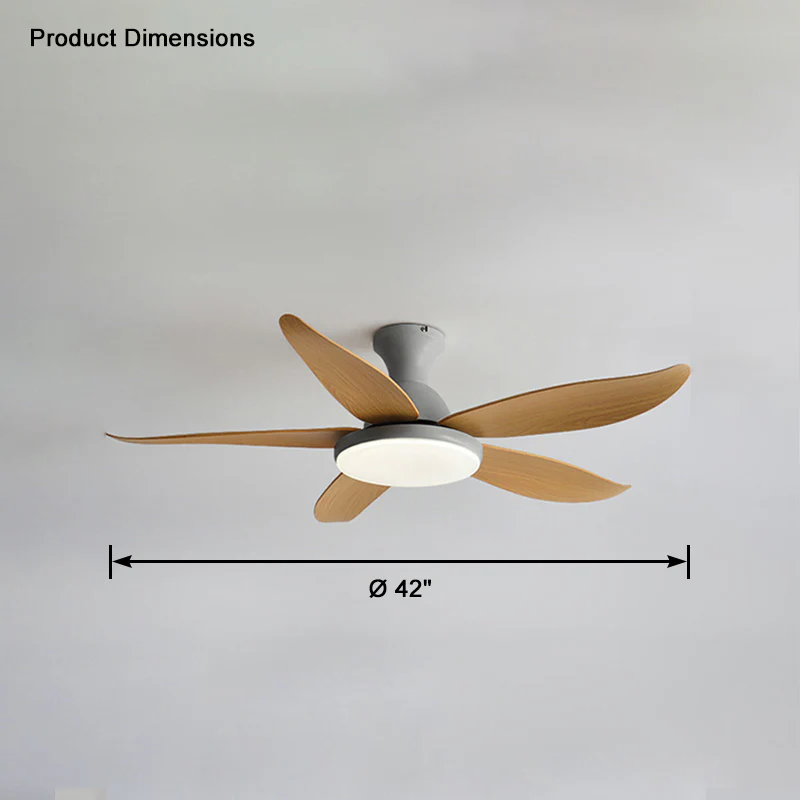 WOMO Low Profile Modern Ceiling Fan Lamp-WM5062 - Image 31