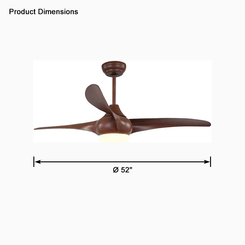 WOMO Large Propeller Ceiling Fan Lamp-WM5063 - Image 13