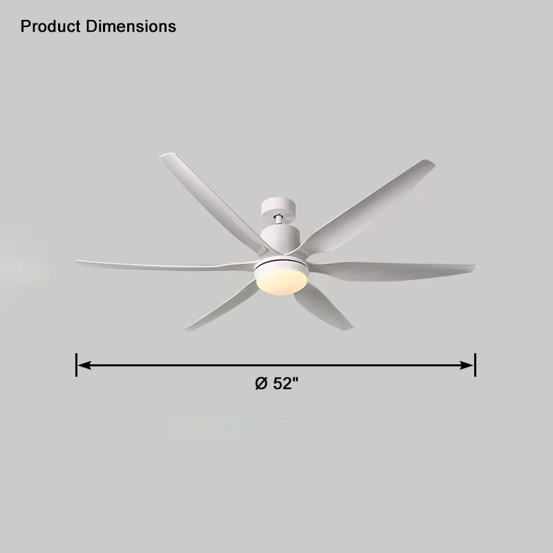 WOMO 5 Blade Large Ceiling Fan Lamp-WM5064 - Image 22