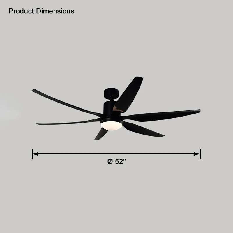 WOMO 5 Blade Large Ceiling Fan Lamp-WM5064 - Image 28