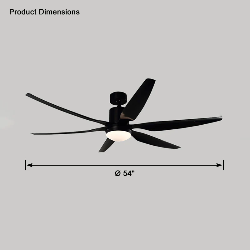 WOMO 5 Blade Large Ceiling Fan Lamp-WM5064 - Image 30