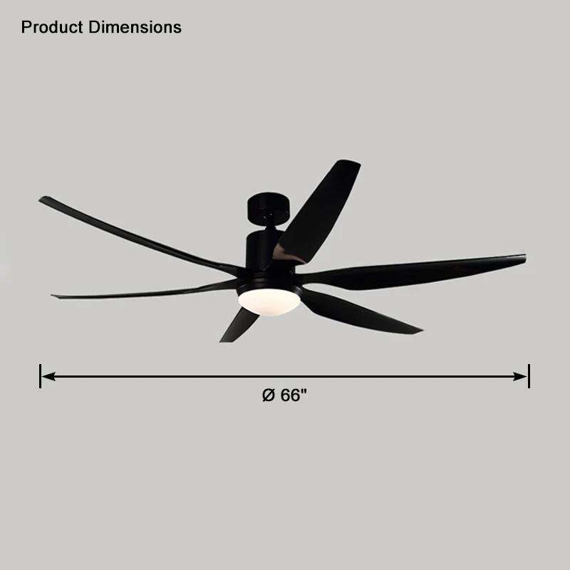 WOMO 5 Blade Large Ceiling Fan Lamp-WM5064 - Image 32