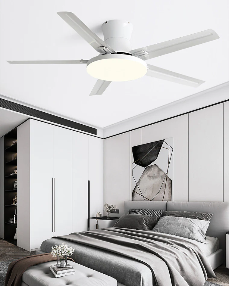 WOMO Slimline Metal Ceiling Fan Lamp-WM5065 - Image 2