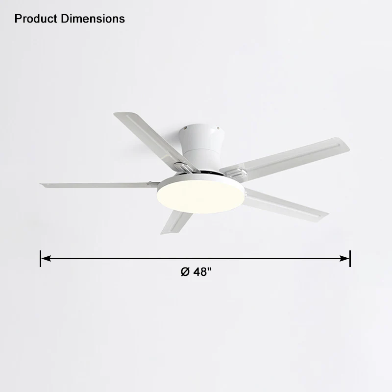 WOMO Slimline Metal Ceiling Fan Lamp-WM5065 - Image 20