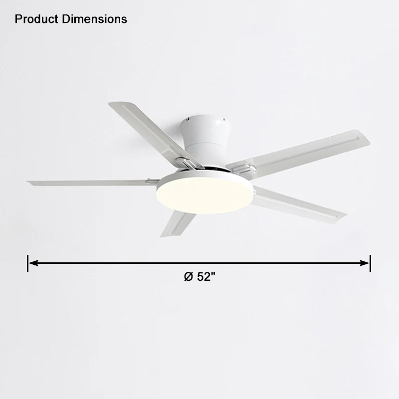 WOMO Slimline Metal Ceiling Fan Lamp-WM5065 - Image 22