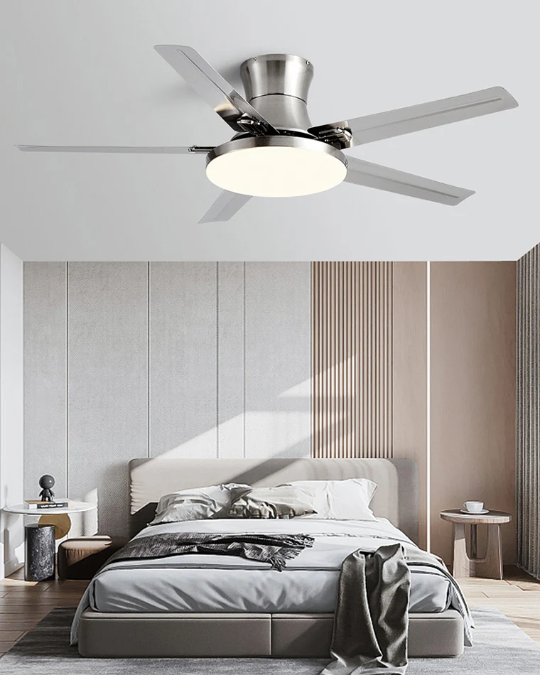 WOMO Slimline Metal Ceiling Fan Lamp-WM5065 - Image 4