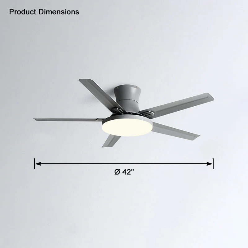 WOMO Slimline Metal Ceiling Fan Lamp-WM5065 - Image 6