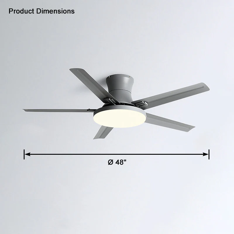 WOMO Slimline Metal Ceiling Fan Lamp-WM5065 - Image 8