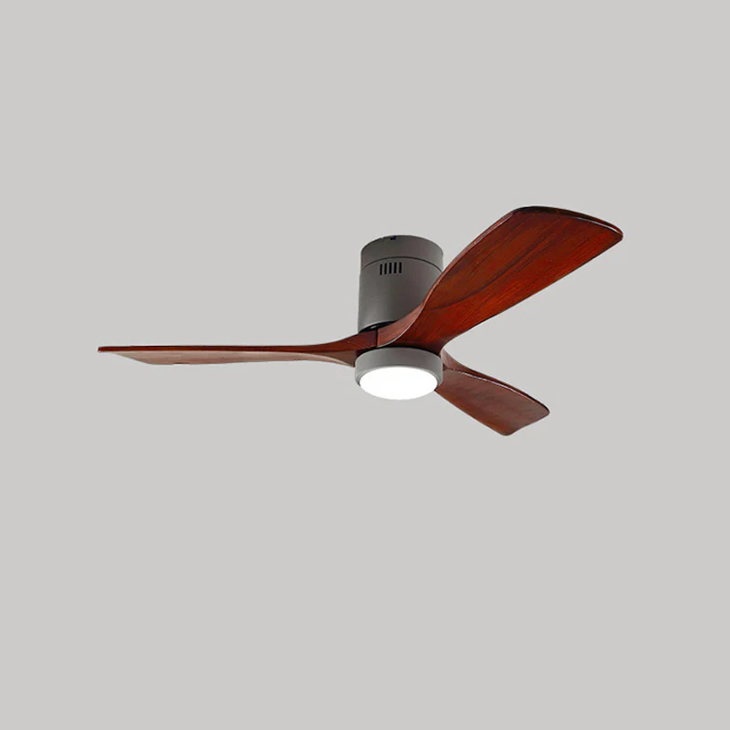 WOMO Mid-century Modern Hugger Ceiling Fan Lamp-WM5067 - Image 18
