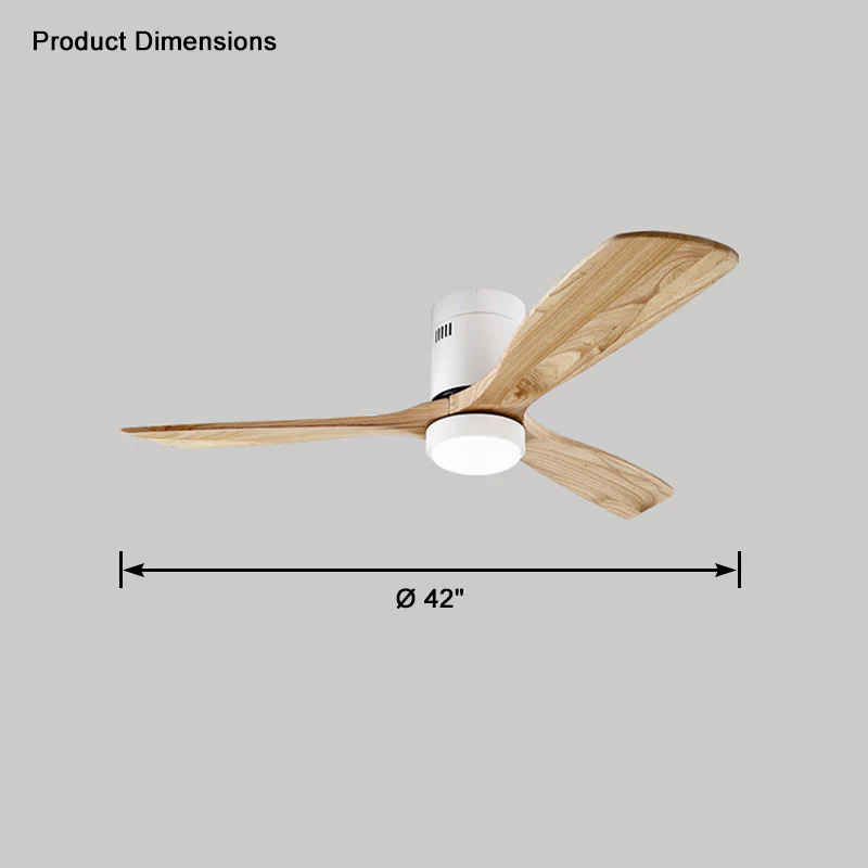 WOMO Mid-century Modern Hugger Ceiling Fan Lamp-WM5067 - Image 27