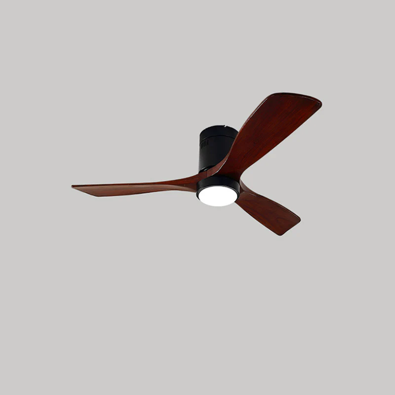 WOMO Mid-century Modern Hugger Ceiling Fan Lamp-WM5067 - Image 32